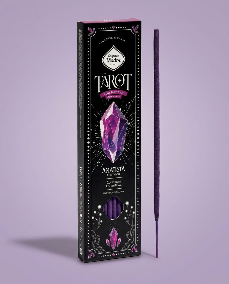 Tarot amatista — joya artesanal de Vero Bentancort